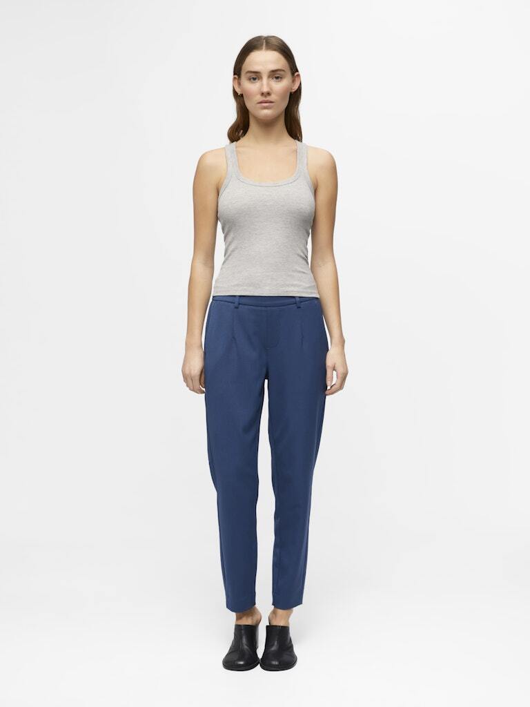 OBJECT BROEK LISA SLIM DARK DENIM