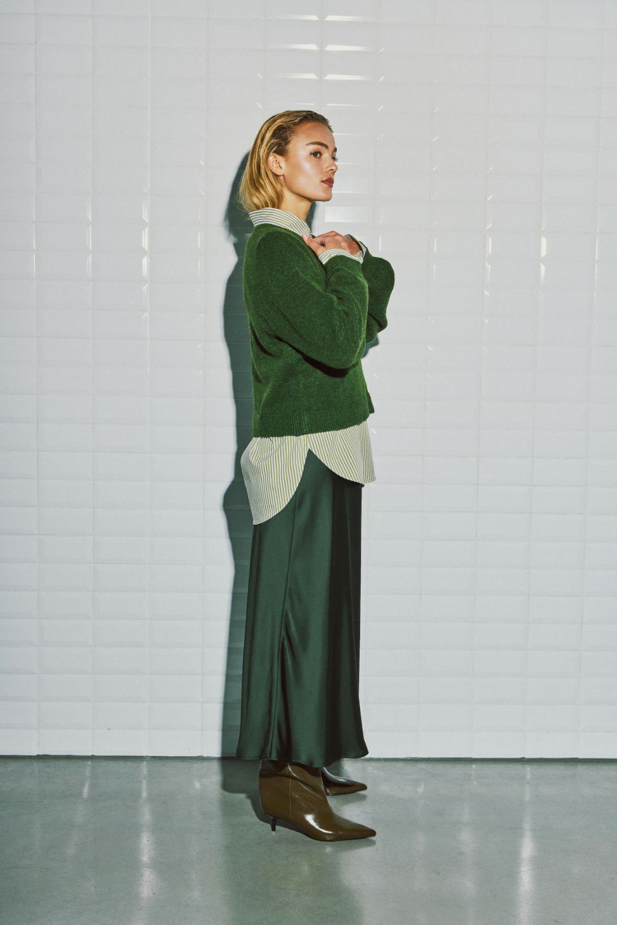 WITHBLACK TRUI LIZA WINTER GREEN MELANGE
