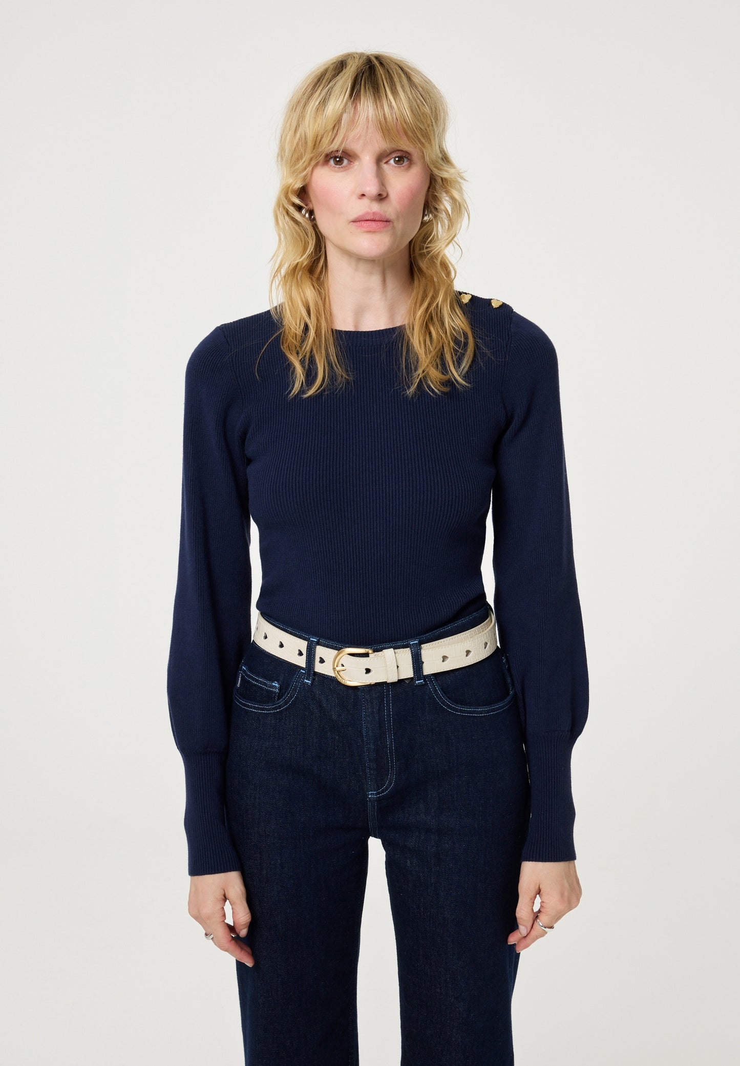 FABIENNE CHAPOT RIEM CUT IT OUT HEART COSY WHITE