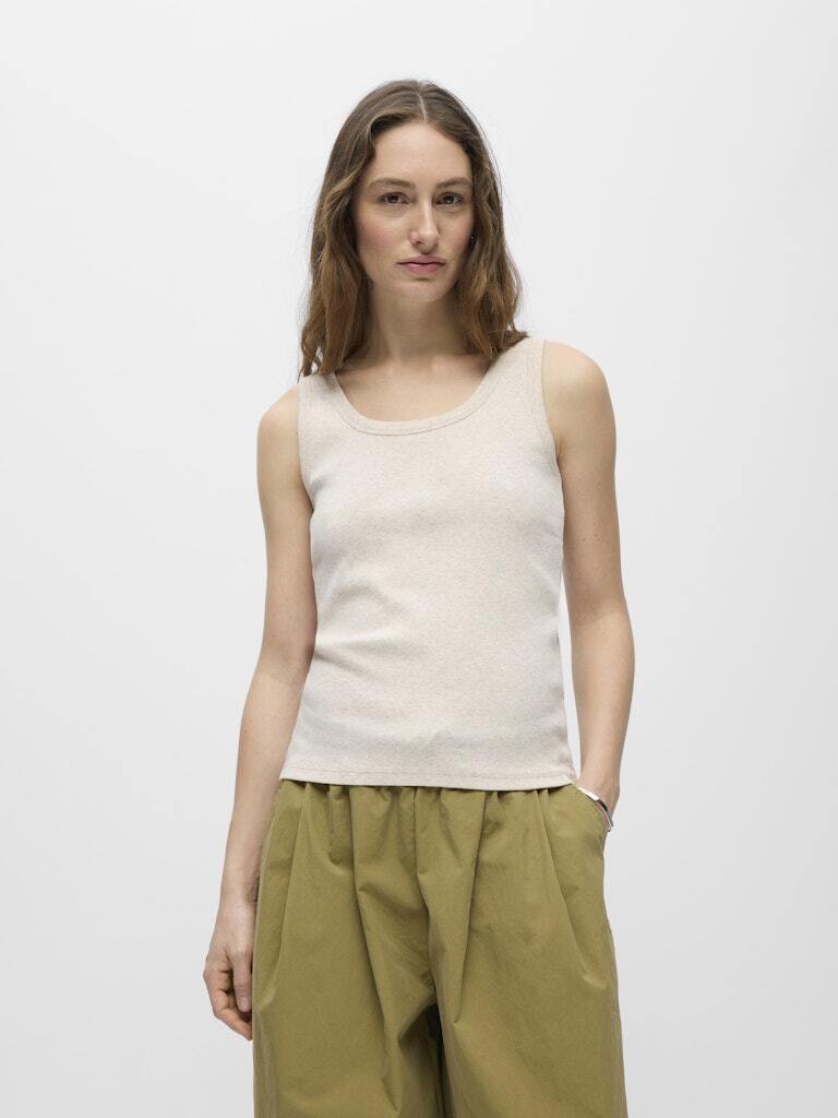 OBJECT TANKTOP MOLLI HUMUS/MELANGE