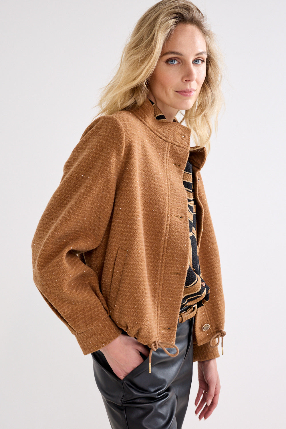 TRAMONTANA JACKET FANCY BOUCLÉ CINNAMON