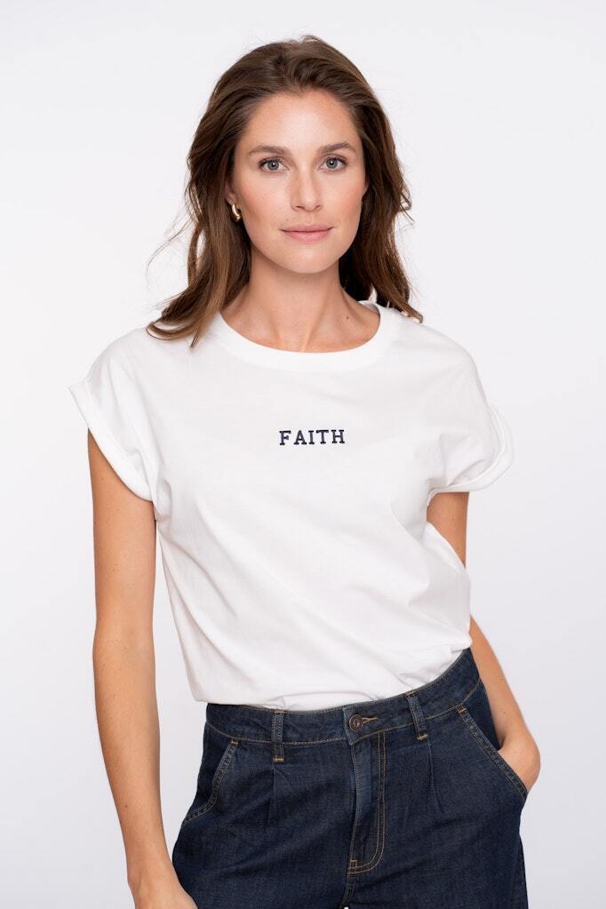 GEISHA T-SHIRT FAITH OFF-WHITE