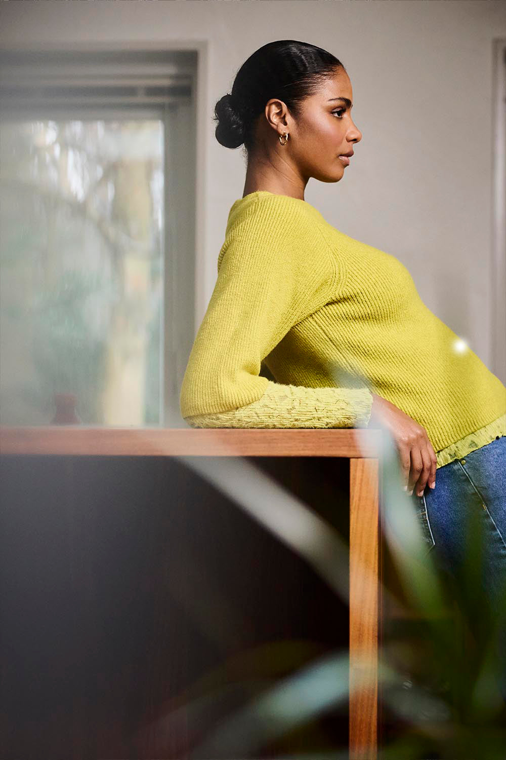 TRAMONTANA TOP BRUSHED STRETCH OASIS
