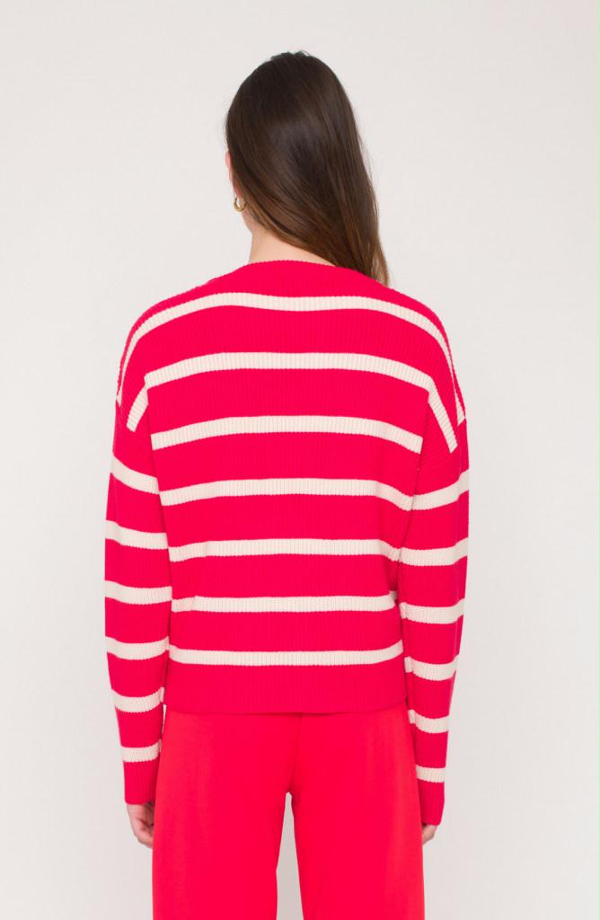 ANNA BLUE TRUI MAE RED STRIPE
