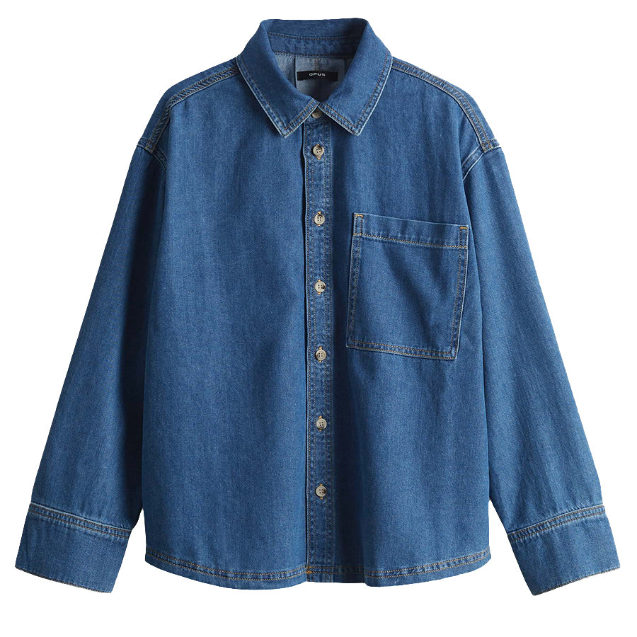 OPUS BLOUSE FELYN MID COASTAL BLUE