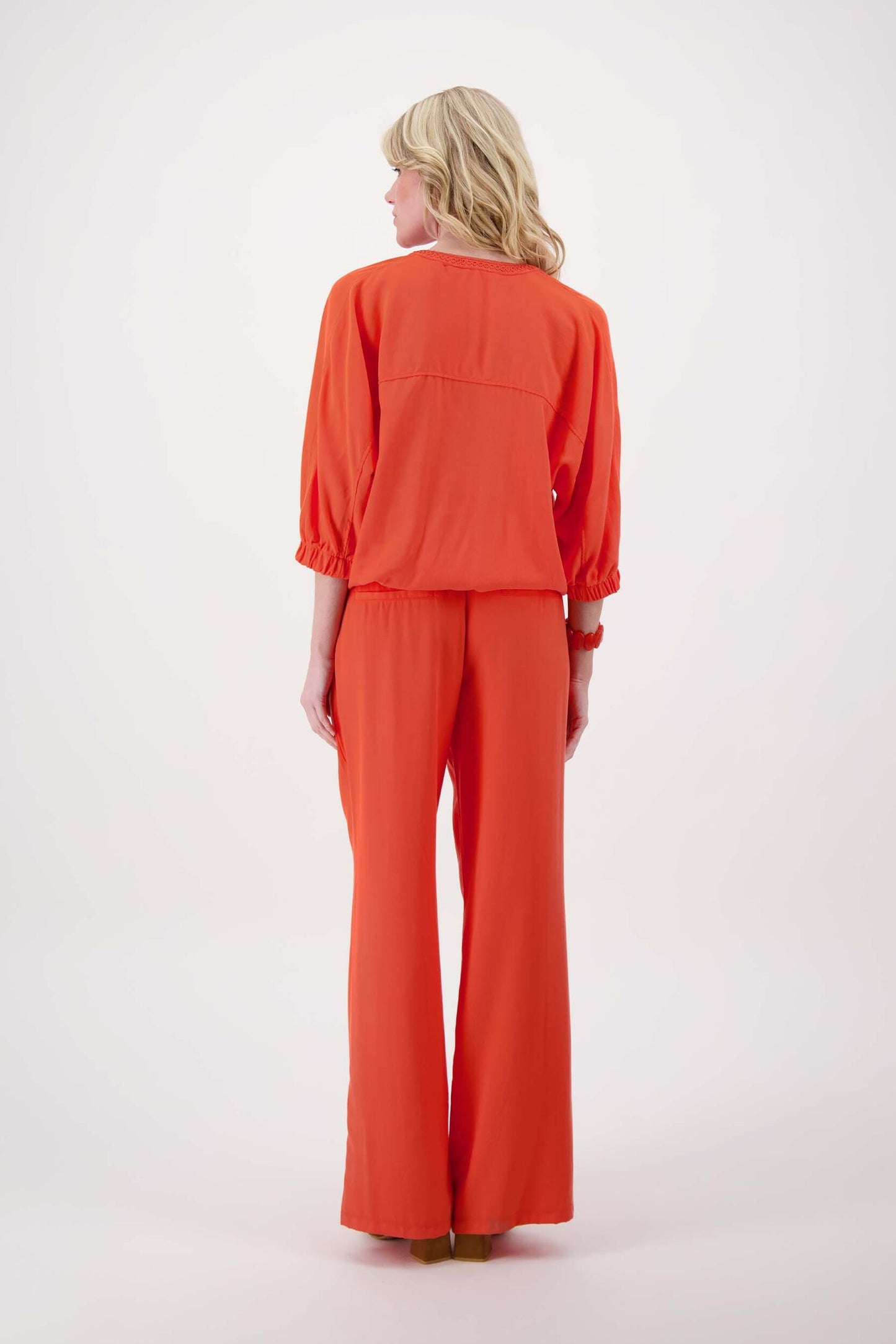 ZUSSS BROEK LYOCELL TWILL CORAL