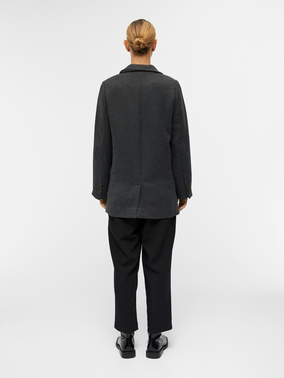 OBJECT JAS BLAZA DARK GREY MELANGE