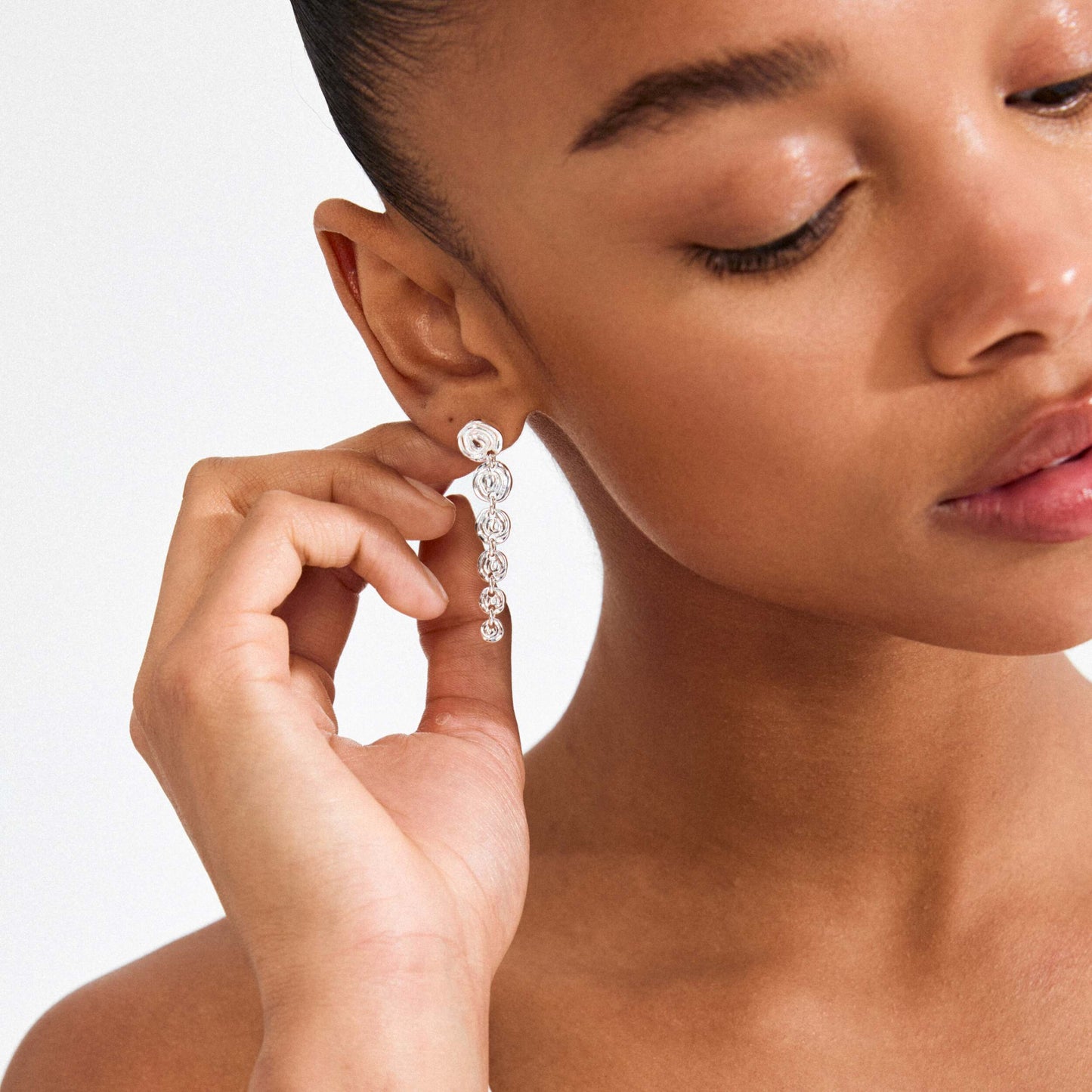 PILGRIM OORBELLEN AIR SILVER-PLATED