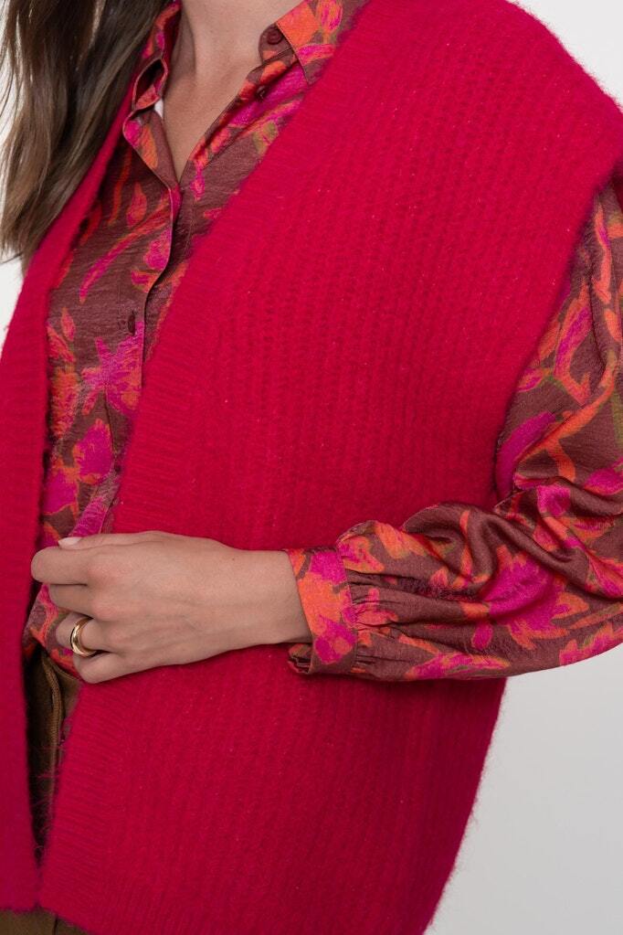 GEISHA GILET ZACHTE STRUCTUUR 000445