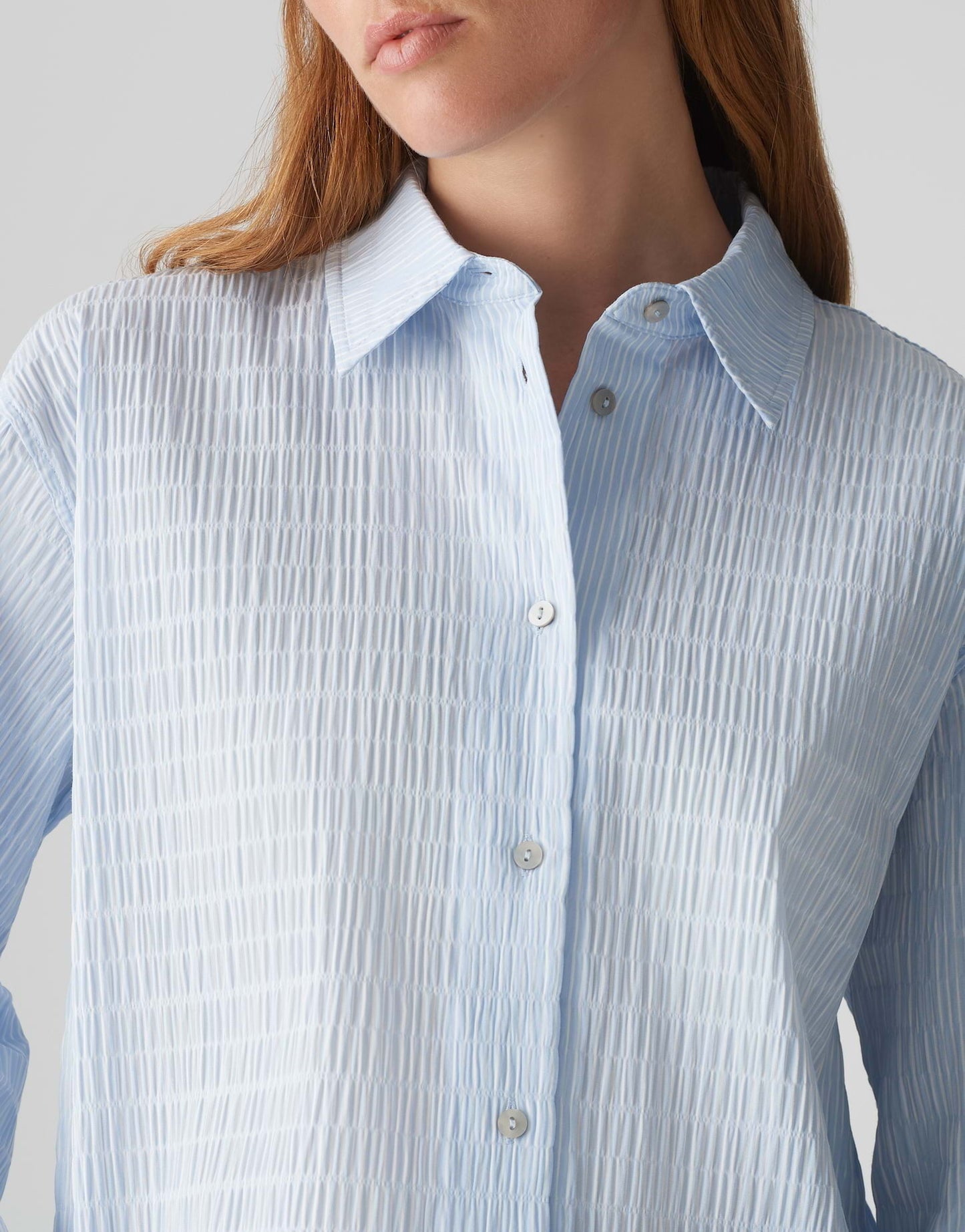 OPUS BLOUSE FINNEA OXFORD BLUE