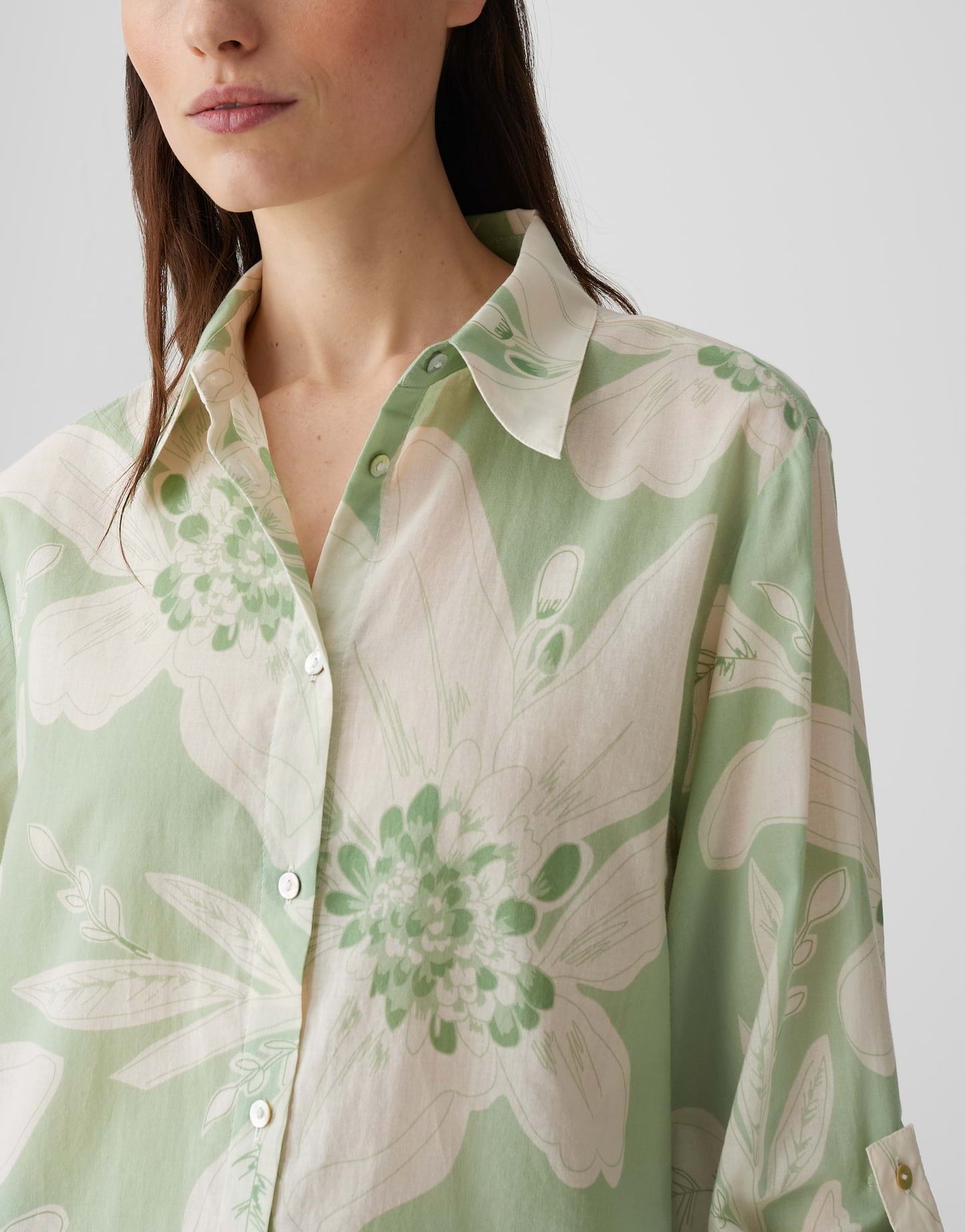 OPUS BLOUSE FUMINE BOHÈME GREEN GLOW