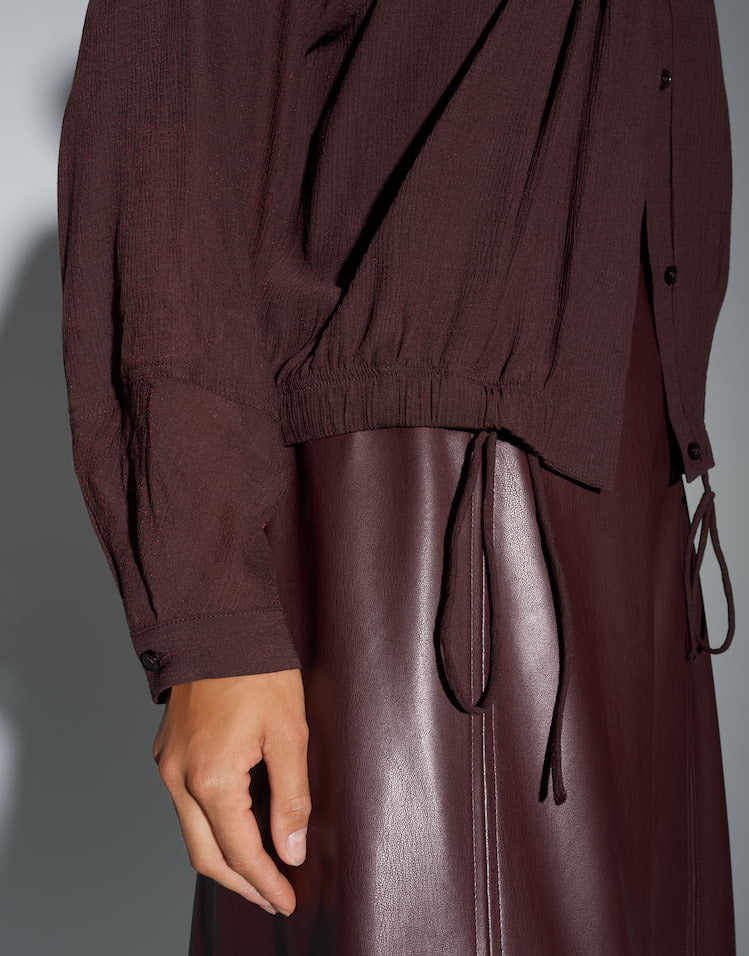 OPUS BLOUSE FALUNA DARK GRAPE