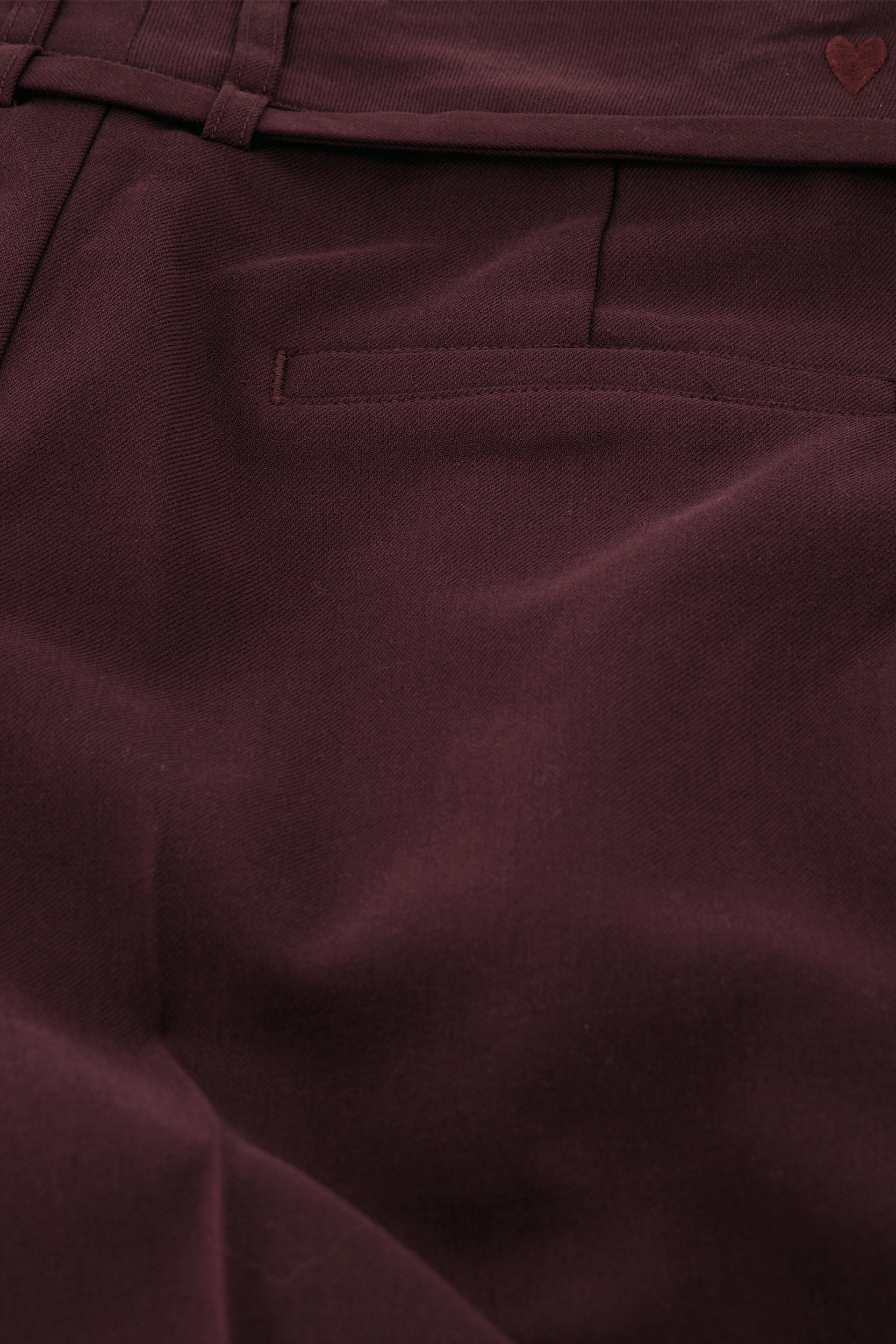 FABIENNE CHAPOT BROEK NELSAN DEEP BURGUNDY