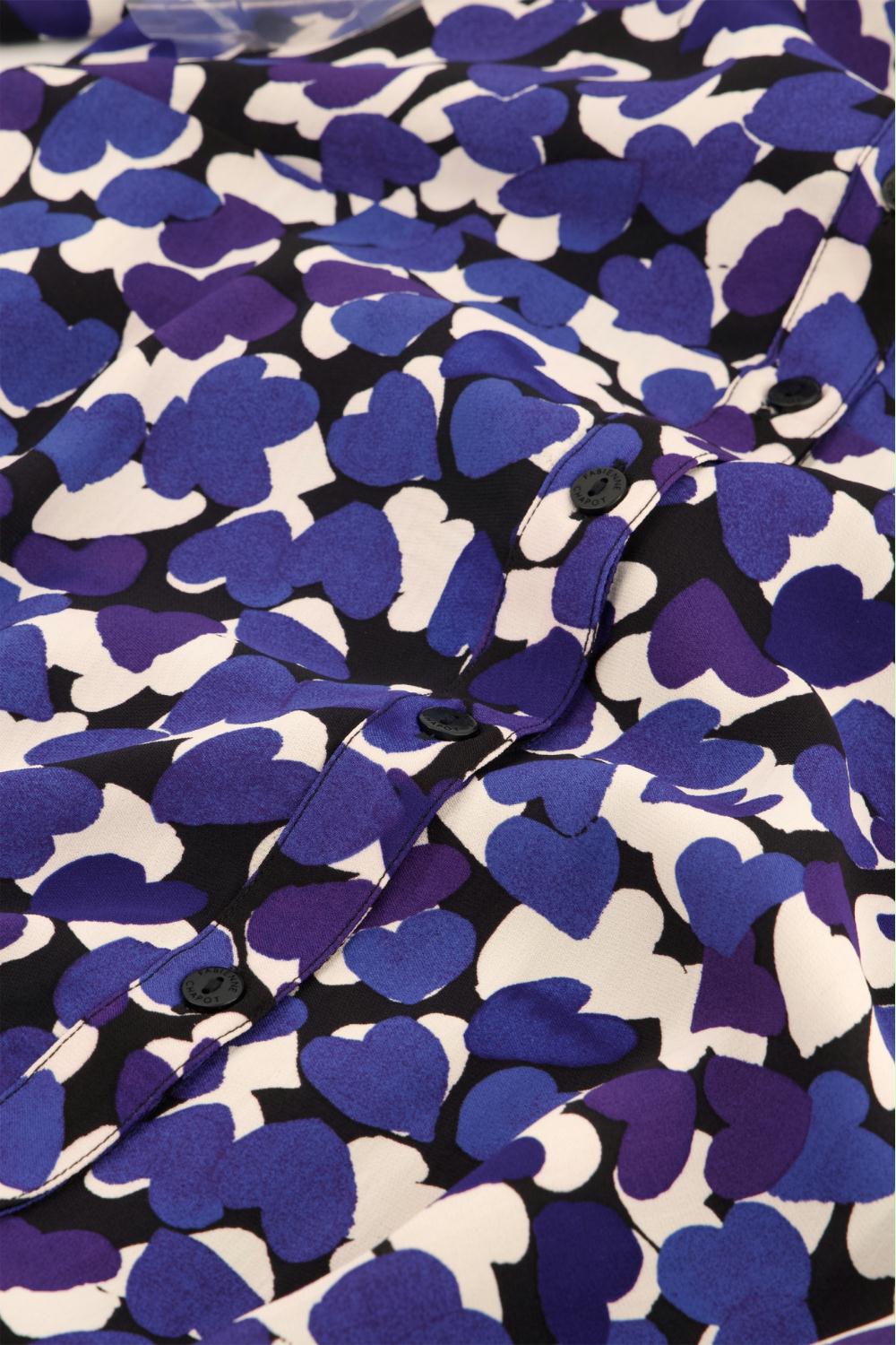 FABIENNE CHAPOT JURK DORIEN BLACK/POPPY PURPLE