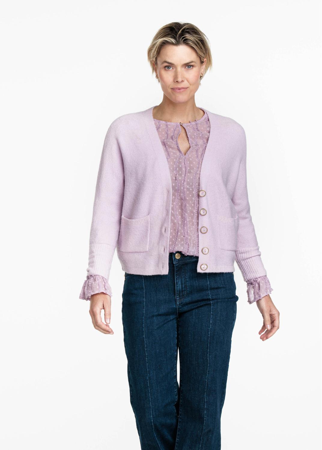 TRAMONTANA VEST BATWING LILAC