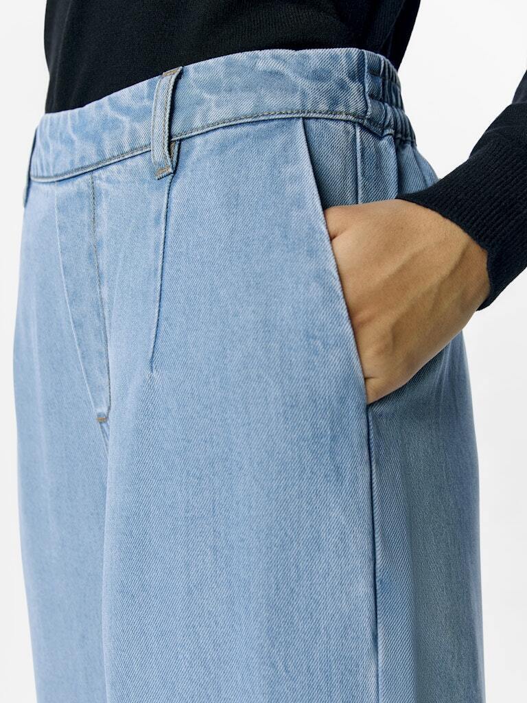 OBJECT BROEK FRAME LIGHT BLUE DENIM