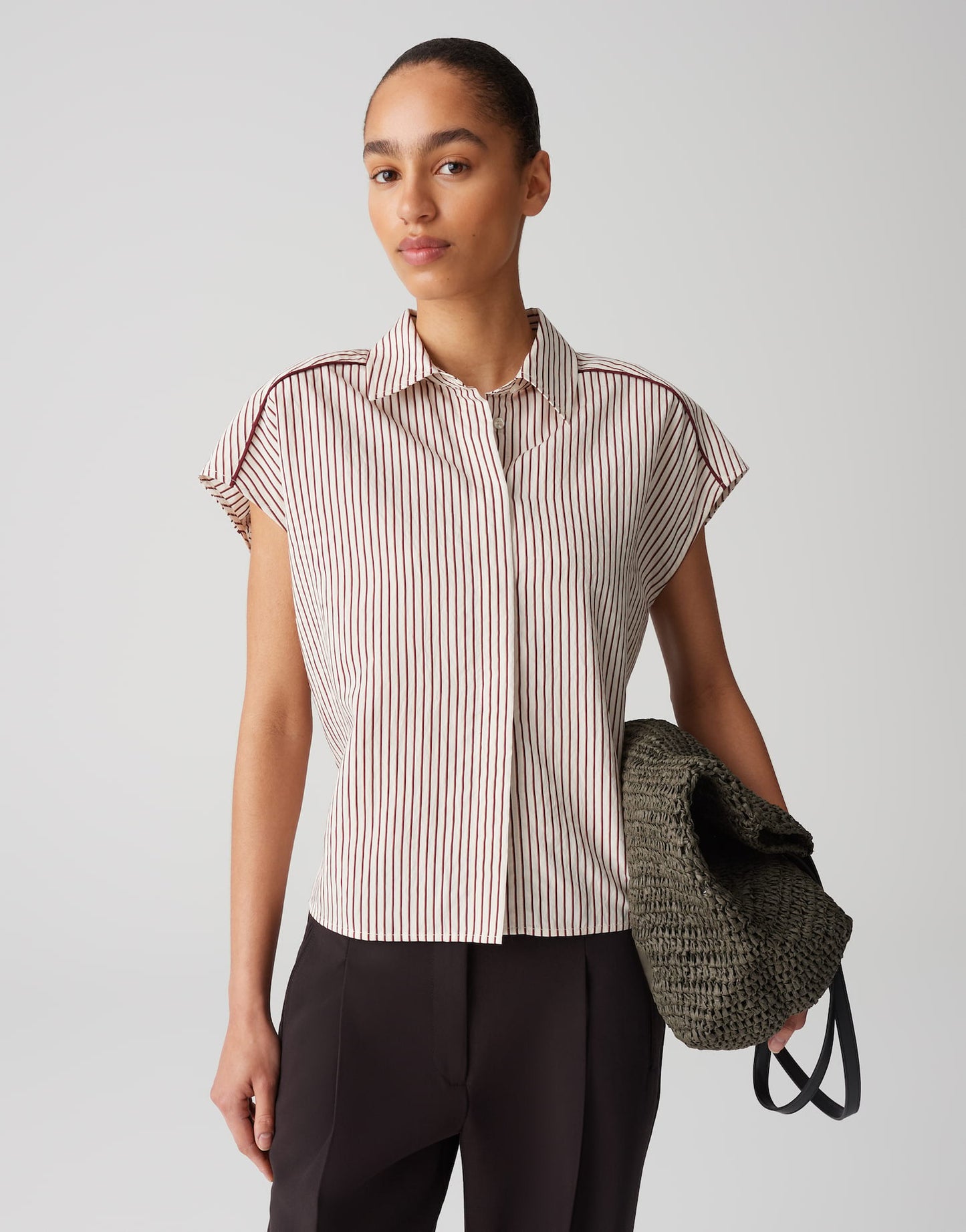 OPUS BLOUSE FAMELLA CASSIS