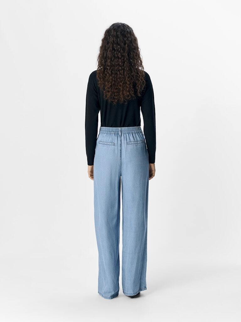 OBJECT BROEK FRAME LIGHT BLUE DENIM