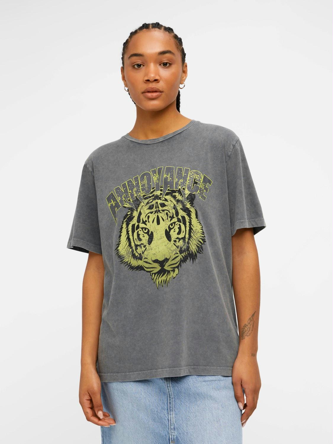 OBJECT T-SHIRT KLARA BLACK/ ACID WASH