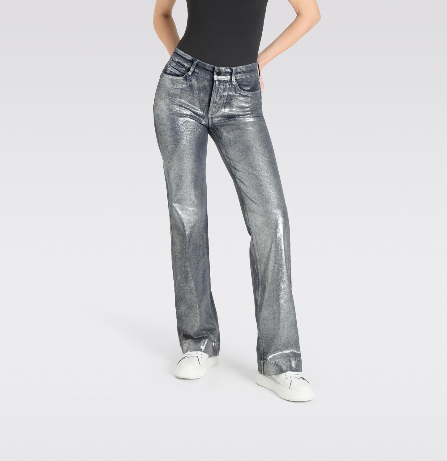 MAC JEANS DREAM WIDE SILVER COATED