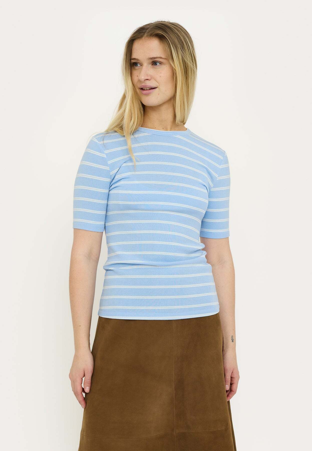 SOFT REBELS T-SHIRT FENJA STRIPE WINDSURFER