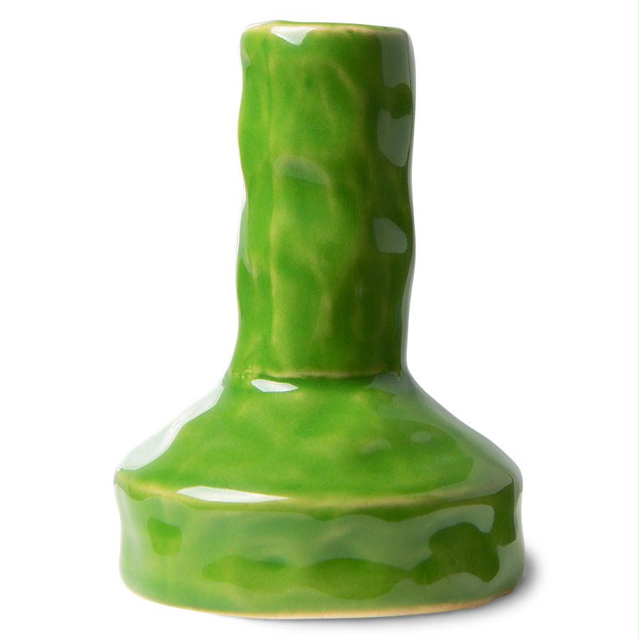 HK LIVING KANDELAAR CERAMIC LIME GREEN