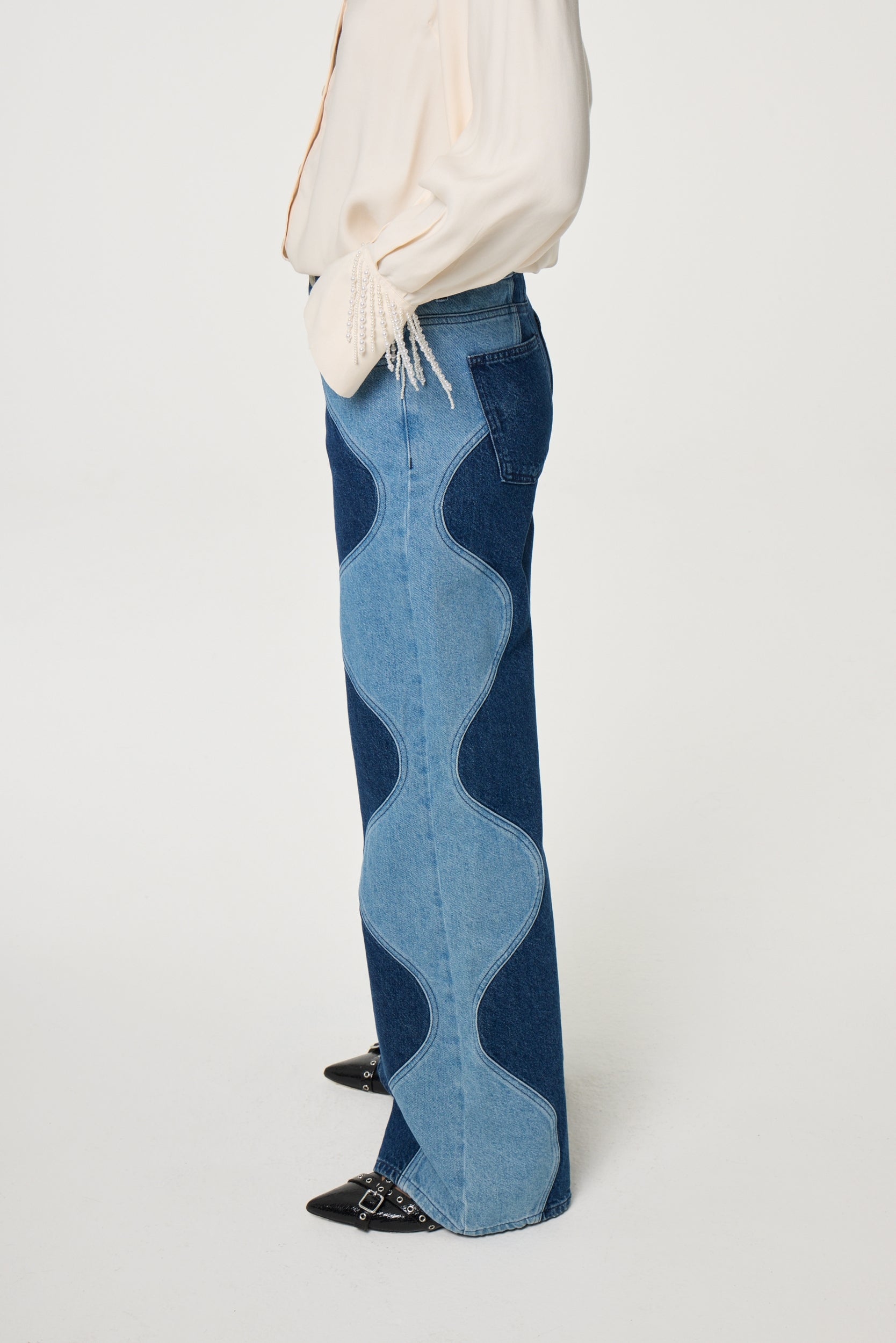 FABIENNE CHAPOT JEANS THEA WAVY BLUE