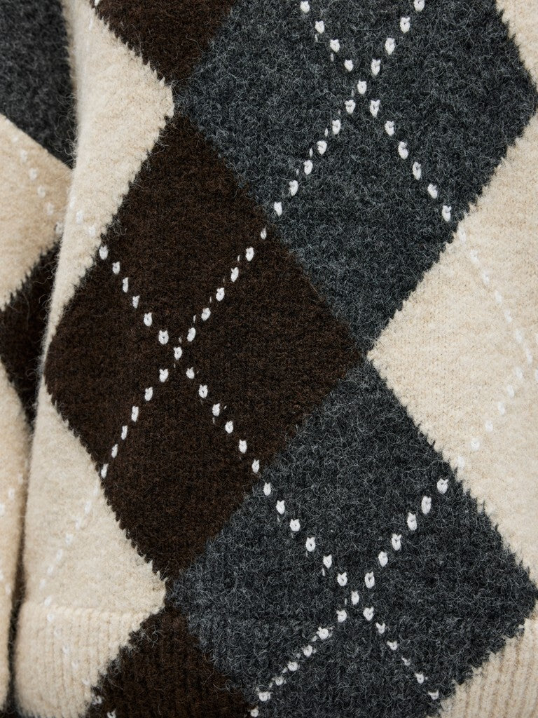 OBJECT TRUI BRENDA MEDIUM GREY MELANGE/SEAL BROWN