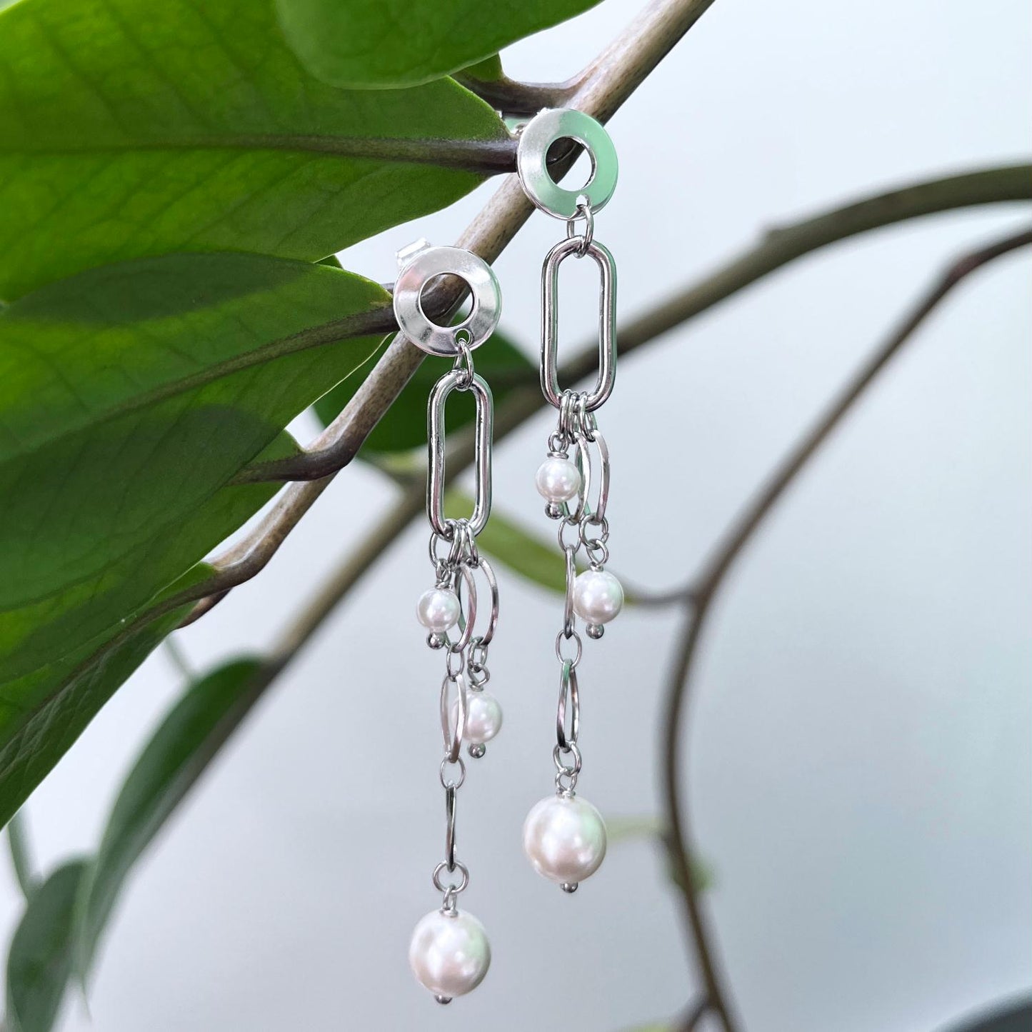 FLOW JEWELS OORBELLEN CASSIE ZILVER