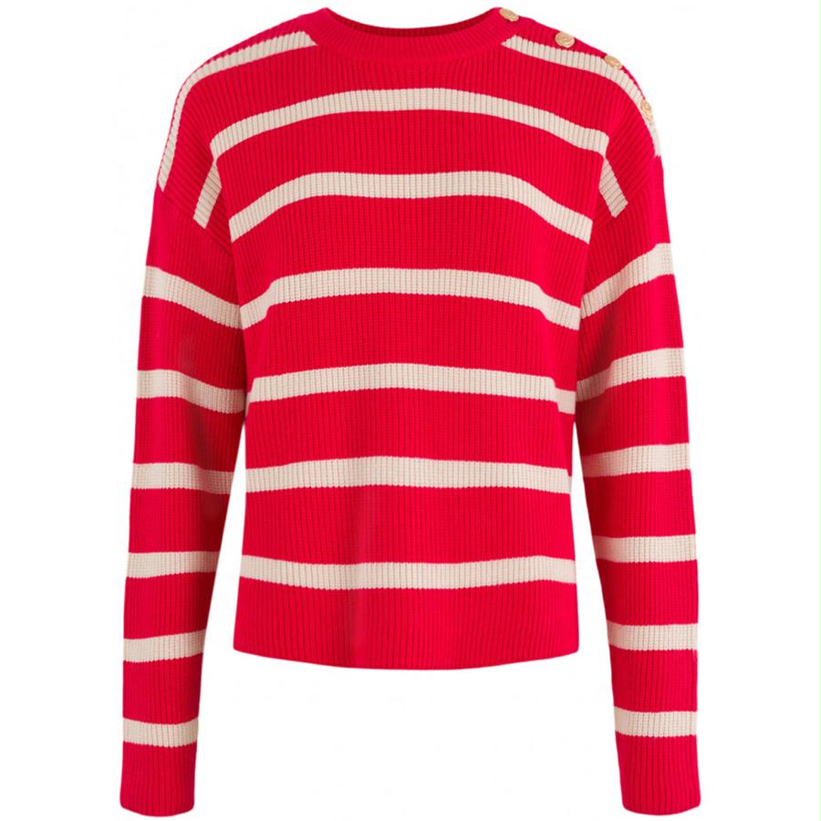 ANNA BLUE TRUI MAE RED STRIPE