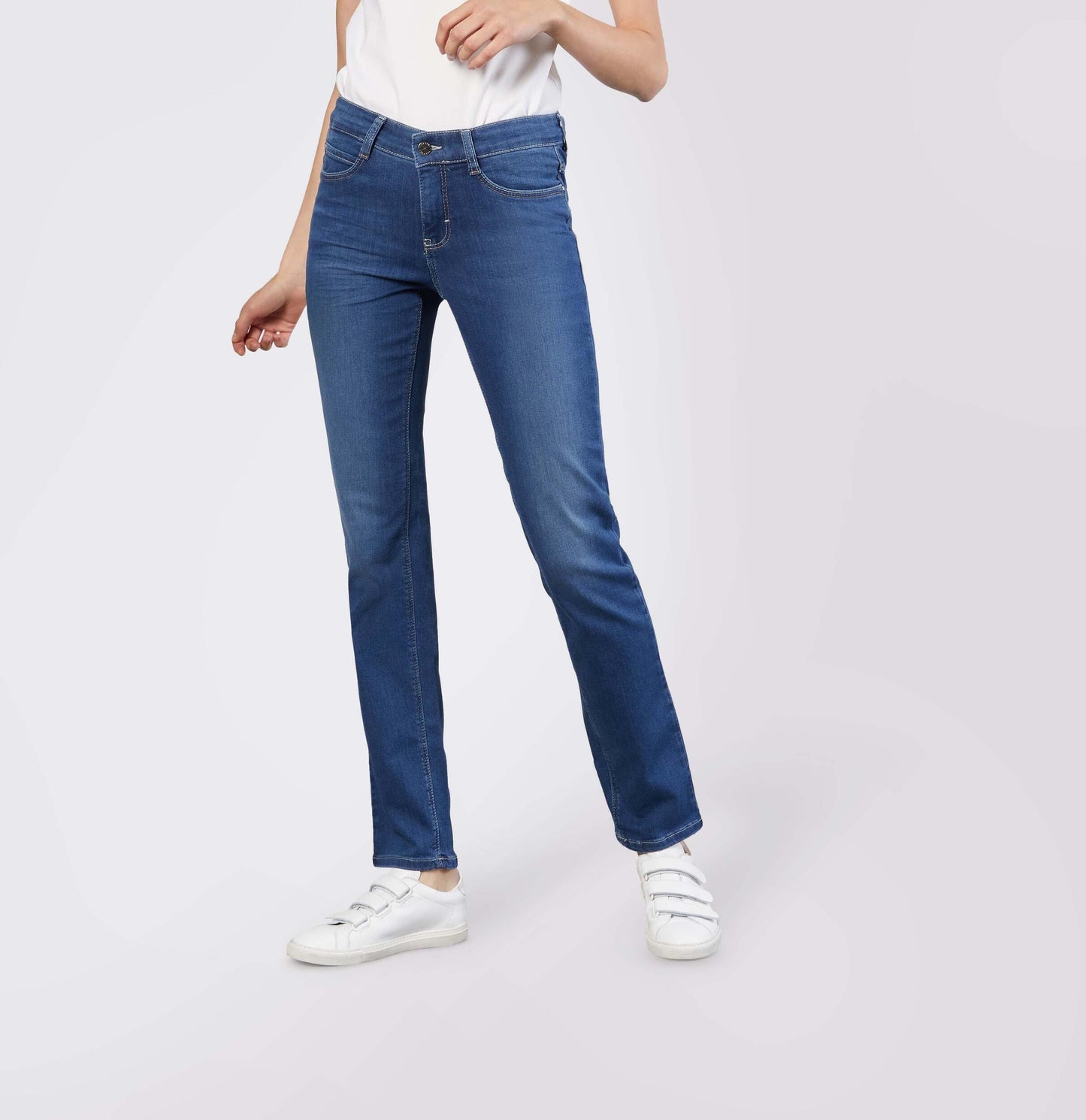 MAC JEANS DREAM STRAIGHT MID BLUE AUTHENTIC WASH