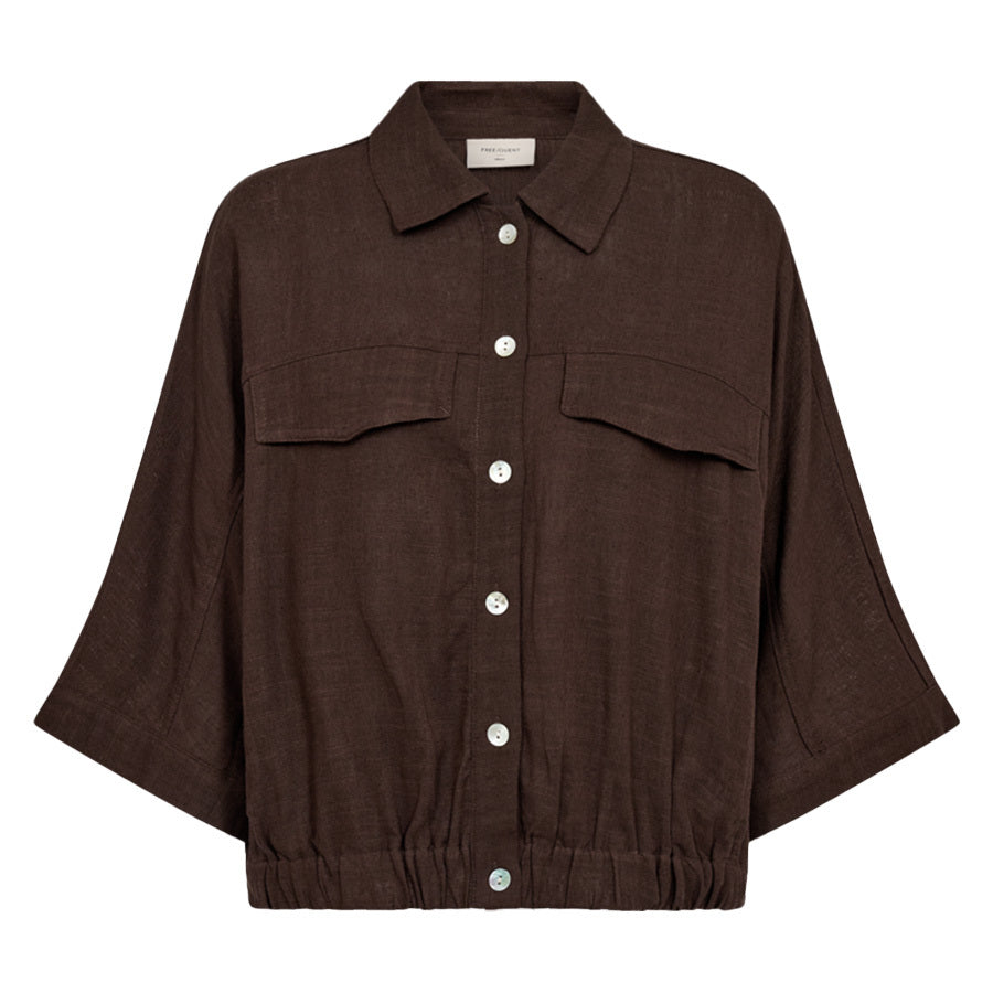 FREEQUENT JACKET LARIN COFFEE BEAN