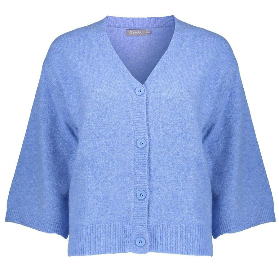 GEISHA VEST 3/4 SLEEVES BLUE