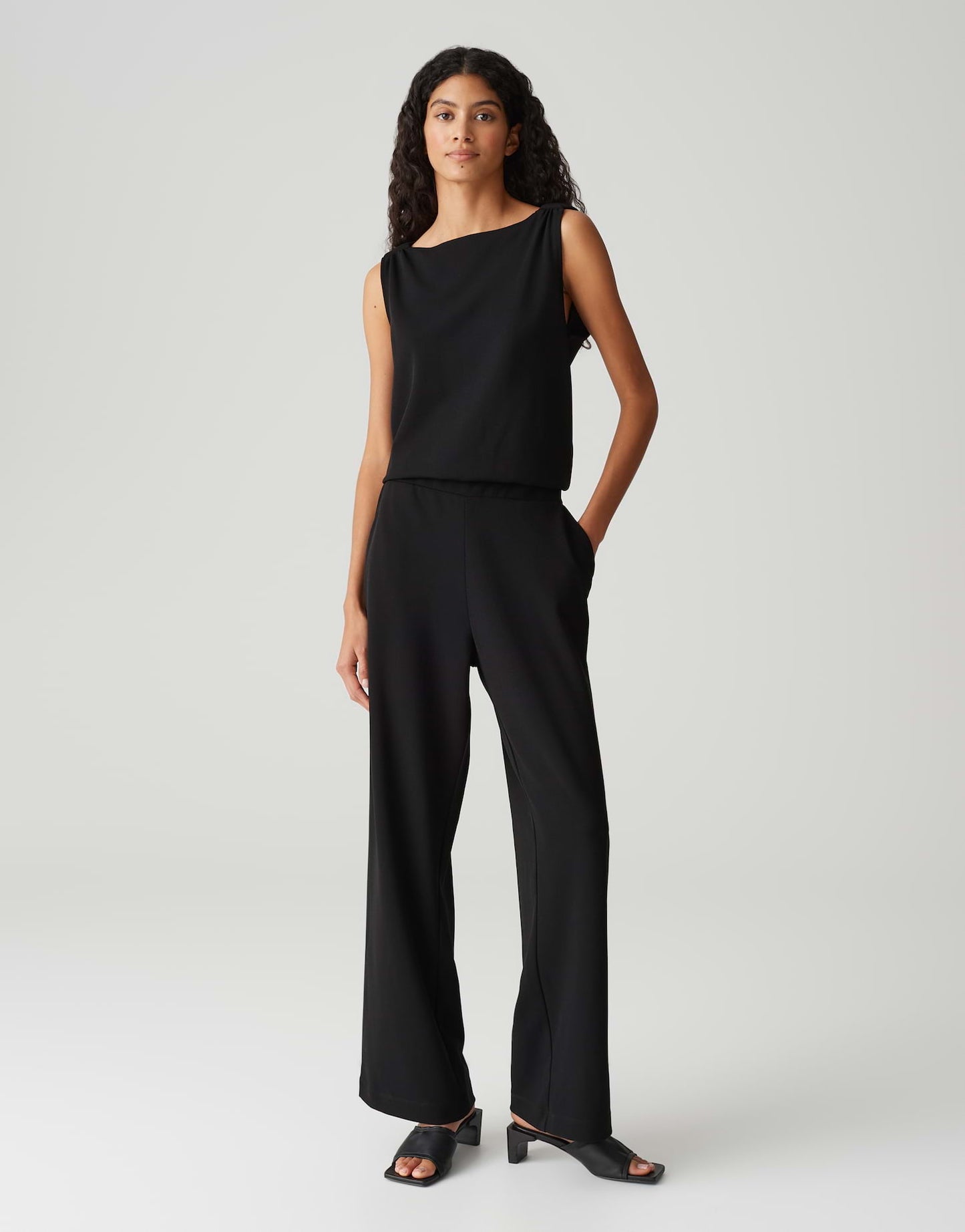 OPUS JUMPSUIT MEFIZA VOYAGE BLACK