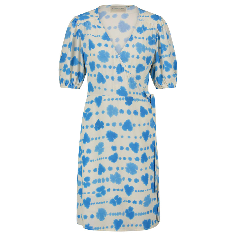 FABIENNE CHAPOT JURK CLEO WRAP WARM WHITE/BLUE WAVE