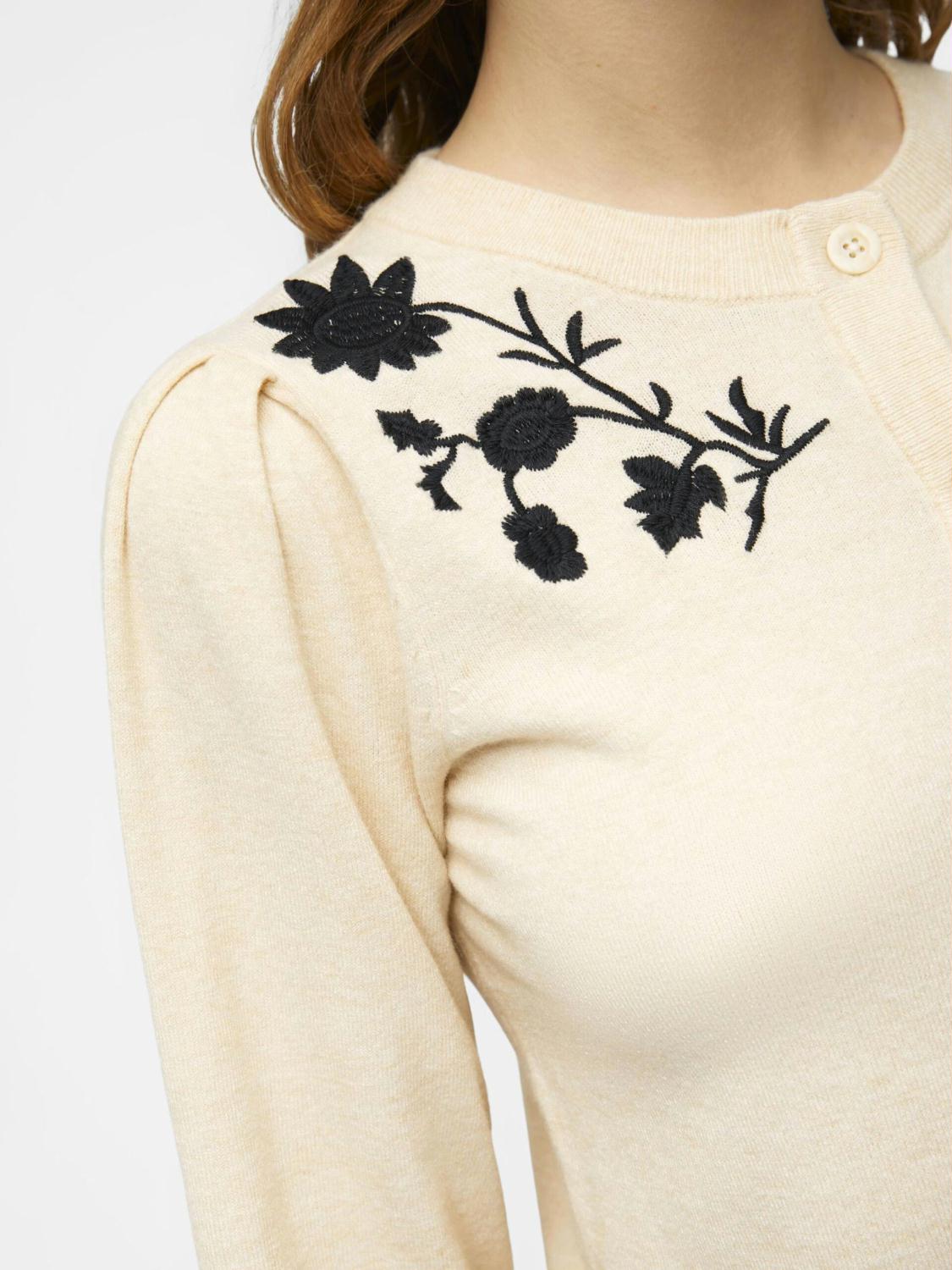 OBJECT OBJECT VEST THESS EMBROIDERY SANDSHELL