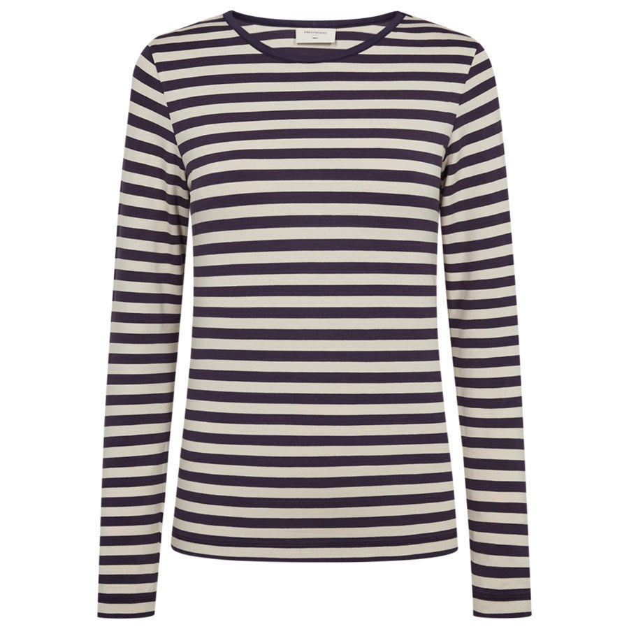 FREEQUENT SHIRT LIANA NIGHTSHADE/MOONBEAM