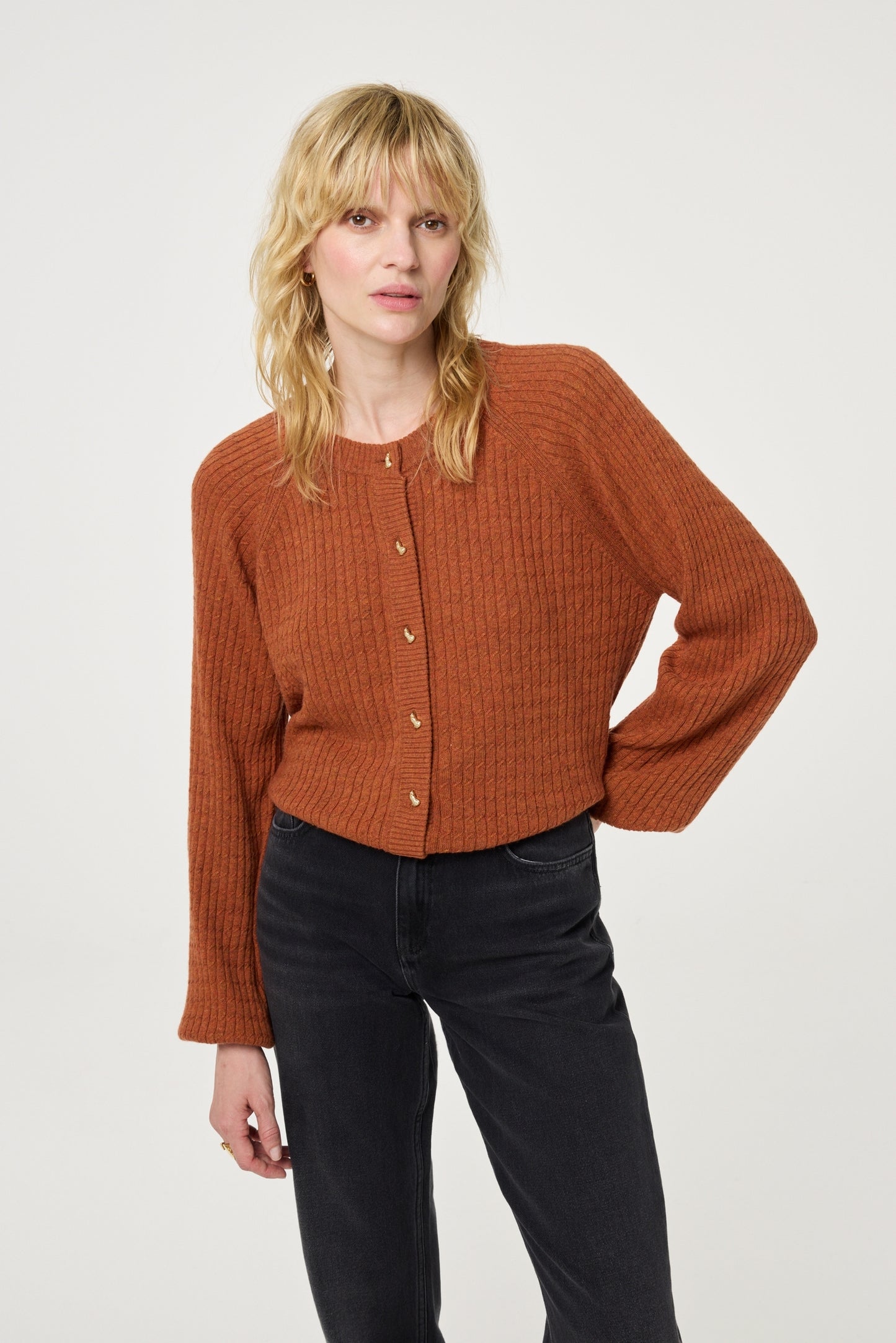 FABIENNE CHAPOT VEST CHARLOTTA BURNT SUGAR