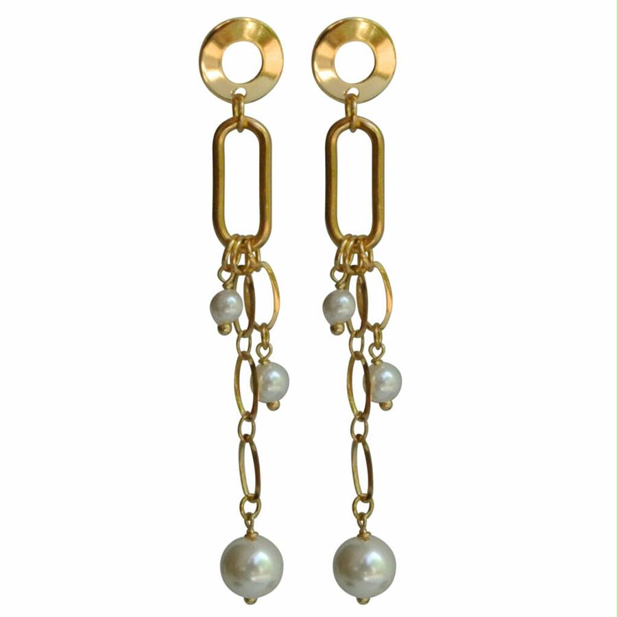 FLOW JEWELS OORBELLEN CASSIE GOUD