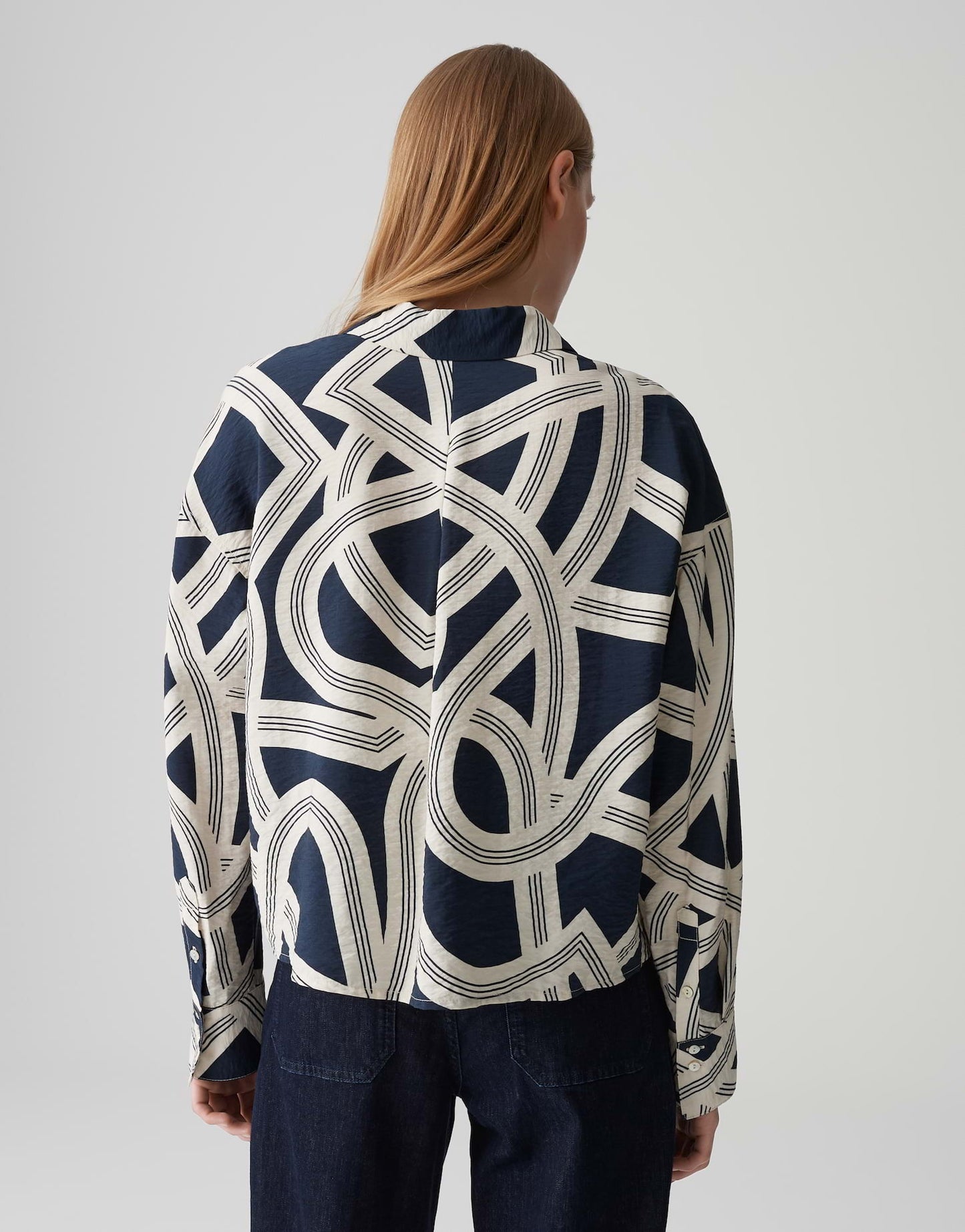 OPUS BLOUSE FAMENA LANE COAL BLUE