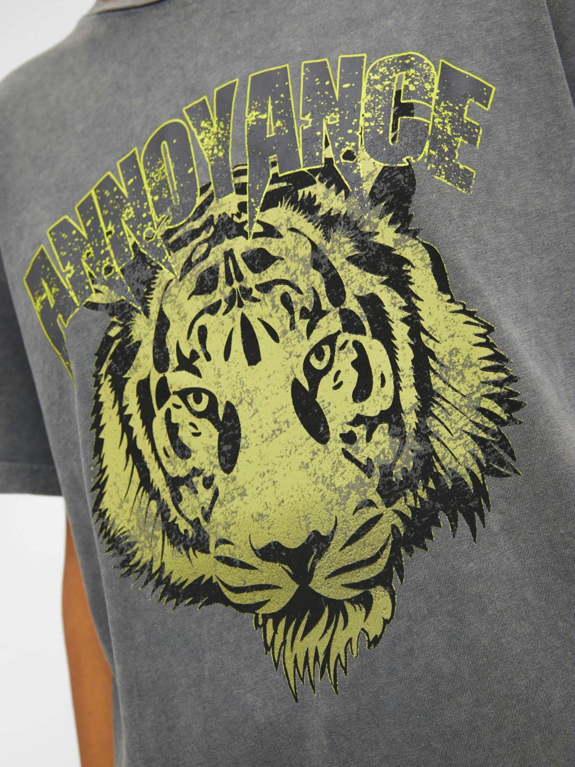 OBJECT T-SHIRT KLARA BLACK/ ACID WASH