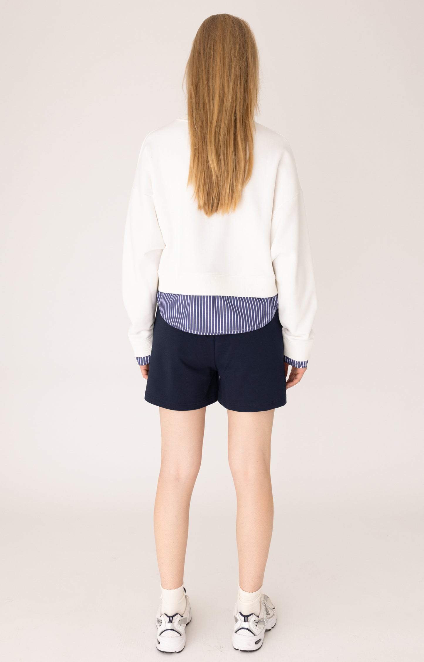 ANNA BLUE SWEATER BAILEY OFF-WHITE