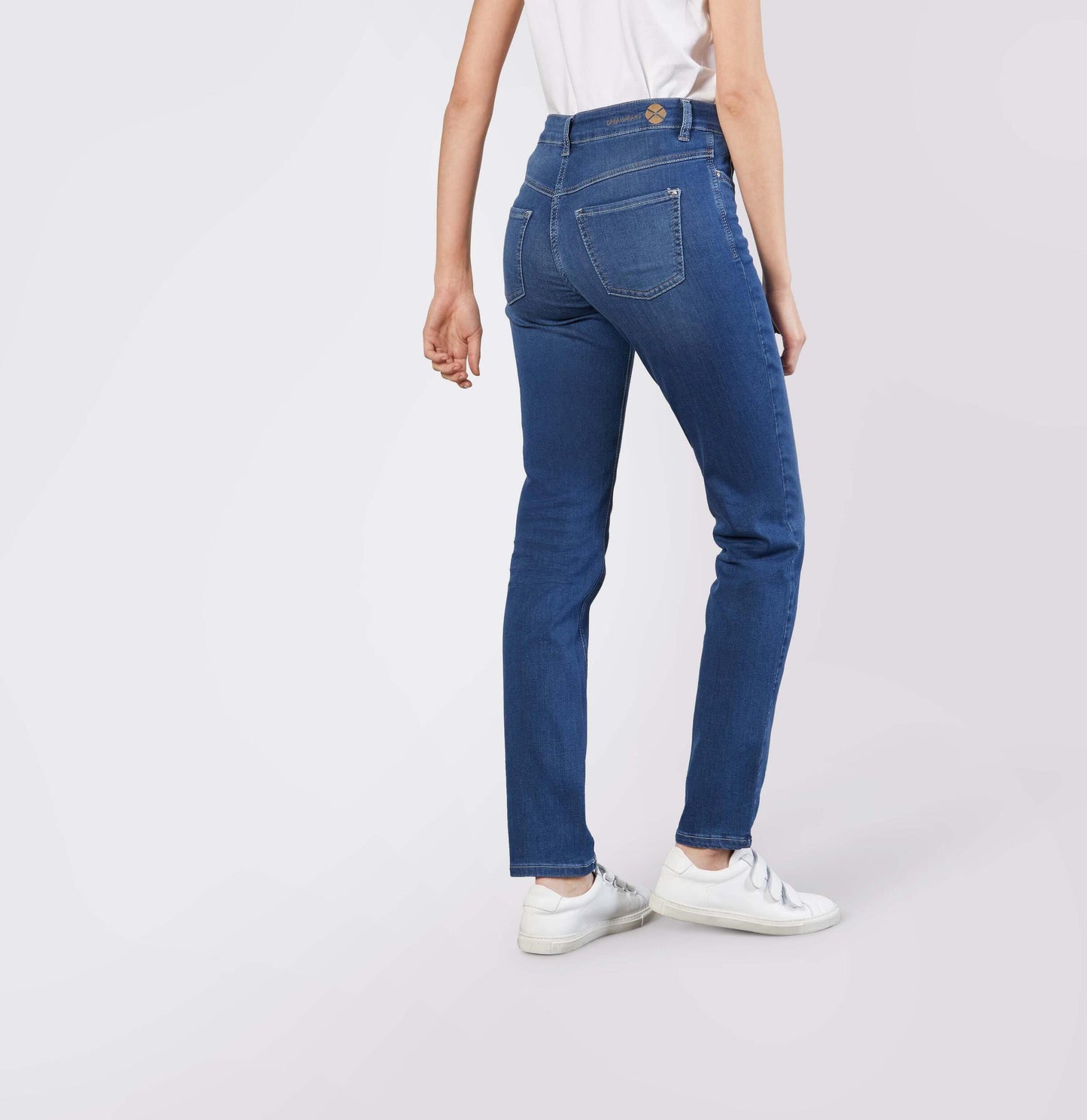 MAC JEANS DREAM STRAIGHT MID BLUE AUTHENTIC WASH
