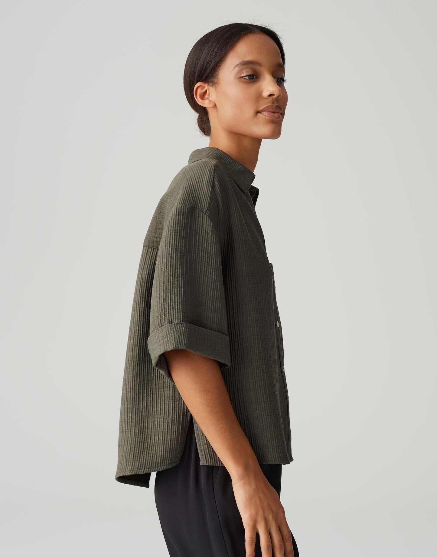 OPUS BLOUSE FIORA OLIVE LEAF