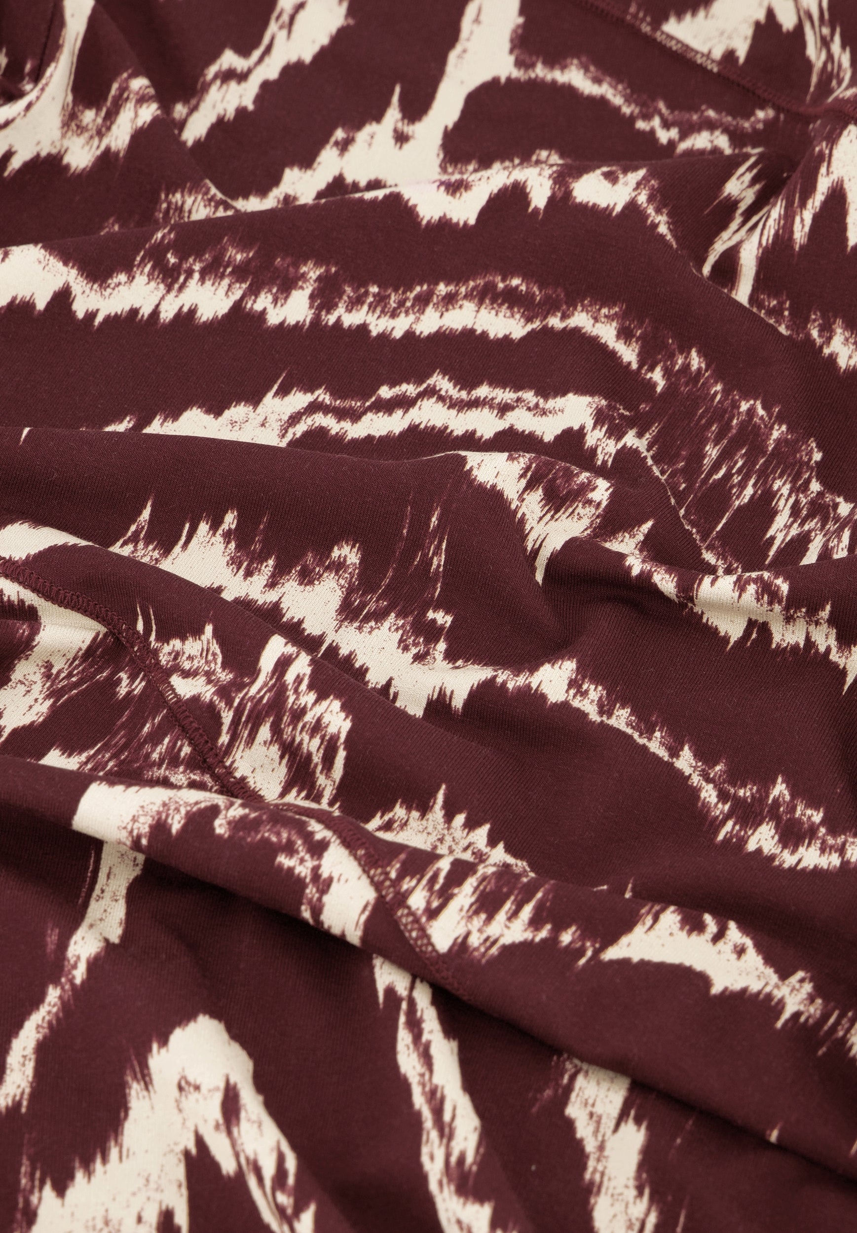 FABIENNE CHAPOT JURK QUINT DEEP BURGUNDY/CREAM