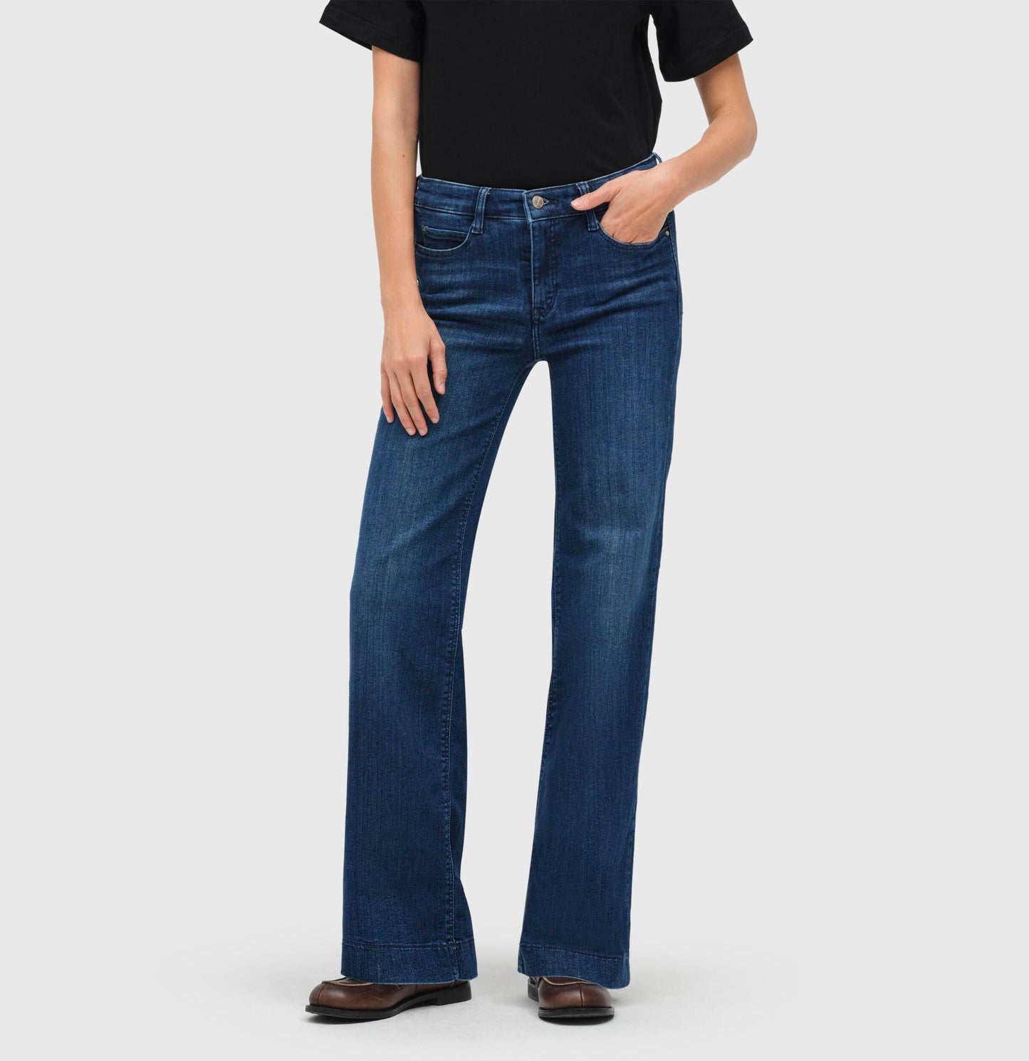 MAC JEANS DREAM WIDE COBALT AUTHENTIC WASH
