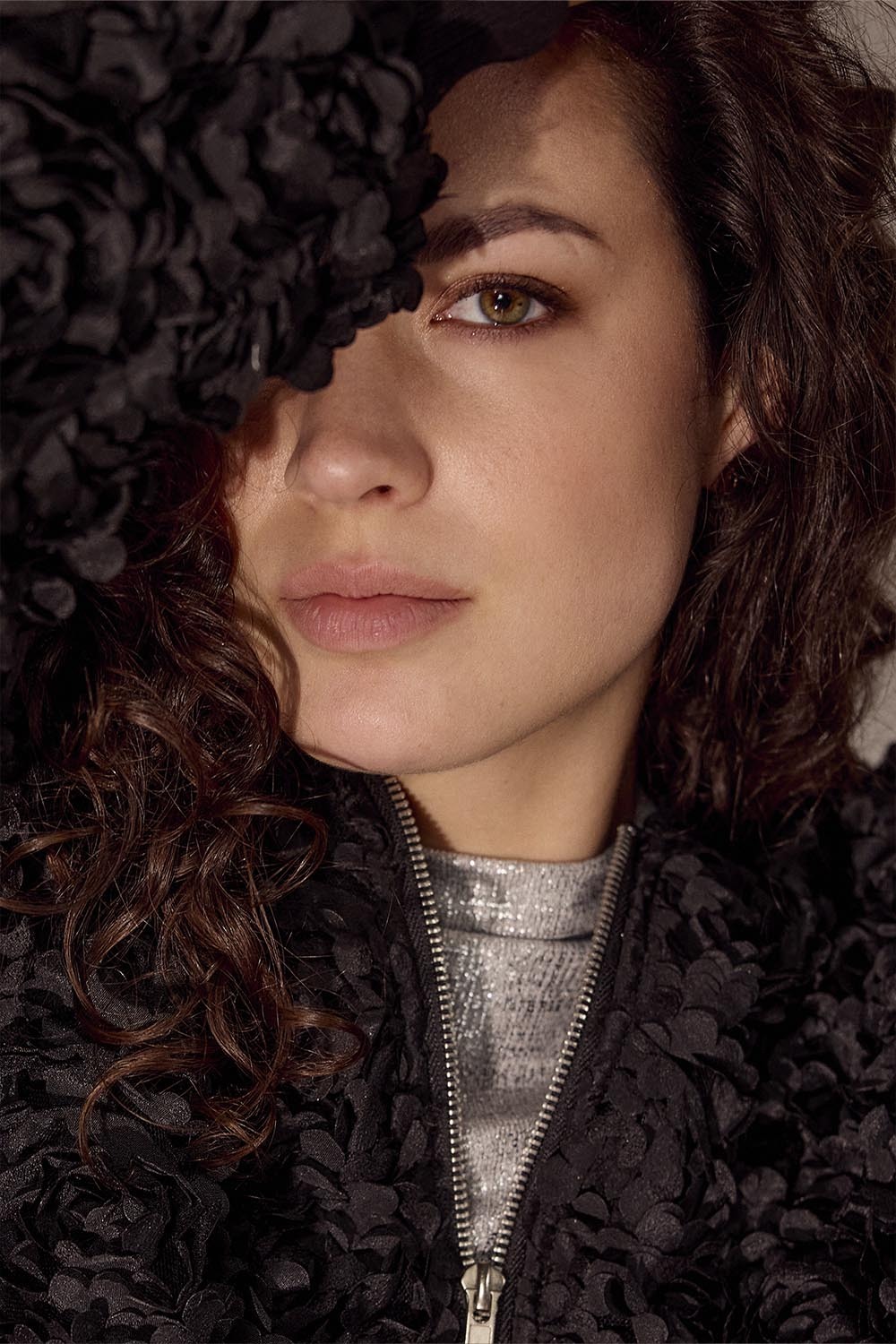 TRAMONTANA BOMBERJACK 3D FLOWERS BLACK