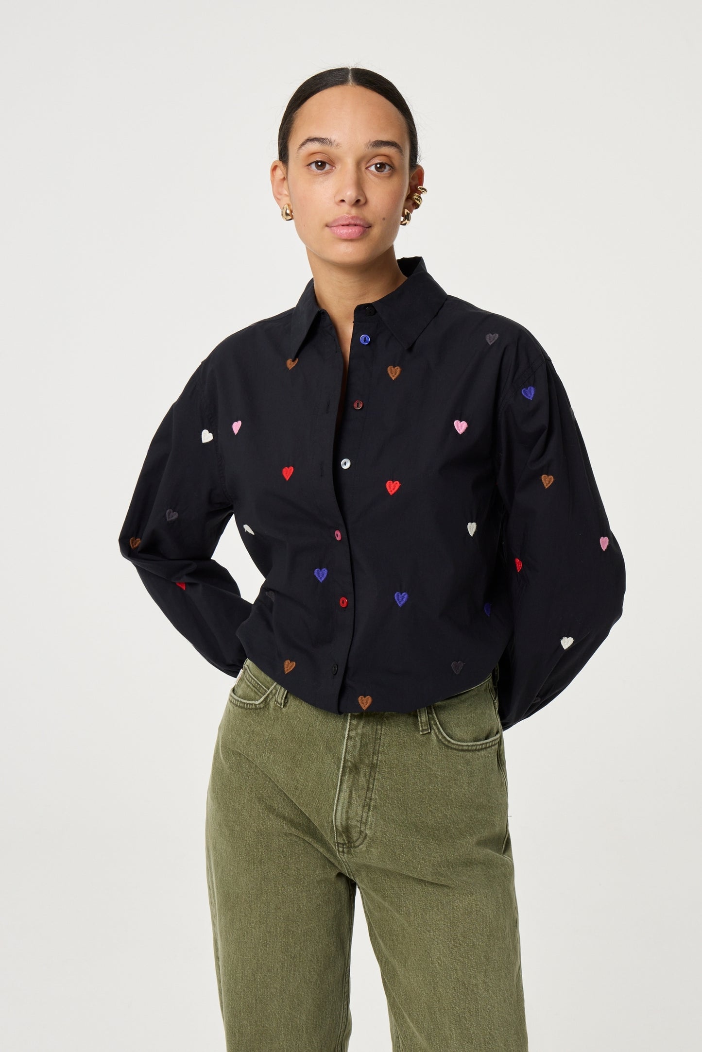 FABIENNE CHAPOT BLOUSE ALENA BLACK INK/MULTI