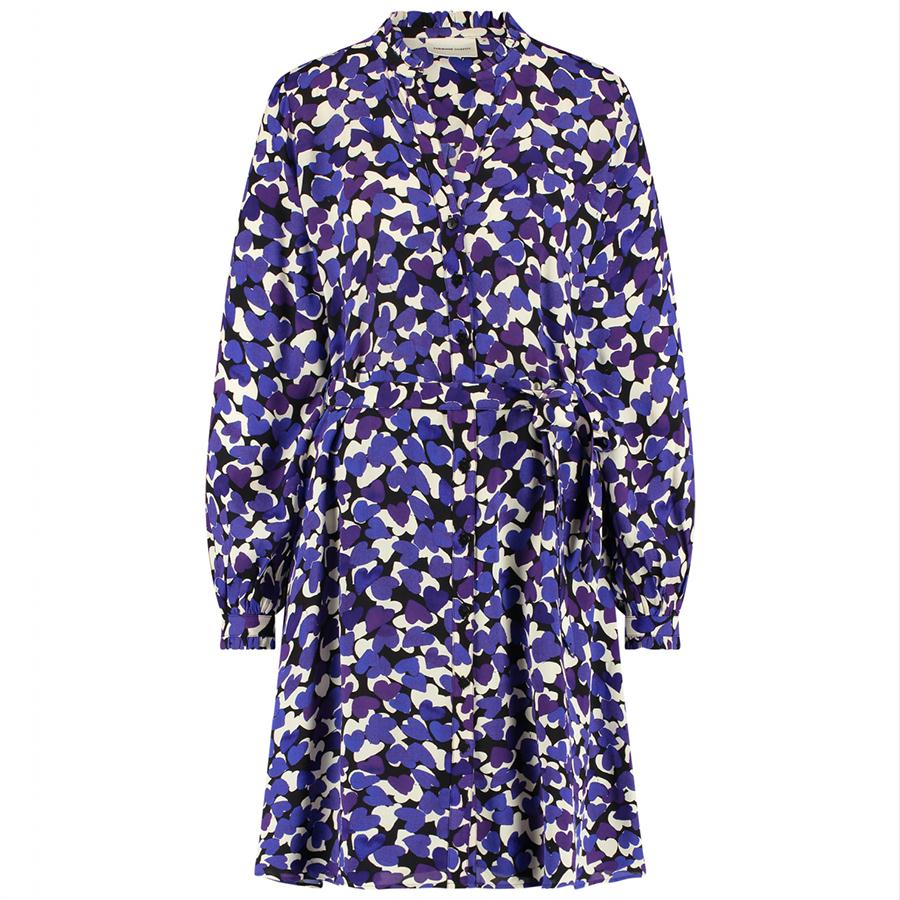 FABIENNE CHAPOT JURK DORIEN BLACK/POPPY PURPLE