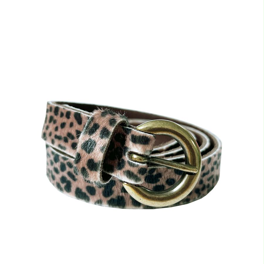 TREZZ RIEM BROOS LEOPARD GINGER